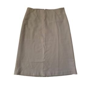 Y2K Vintage Gap Knee Length Stretch Wool Blend Pencil Skirt Camel Women's Size 1